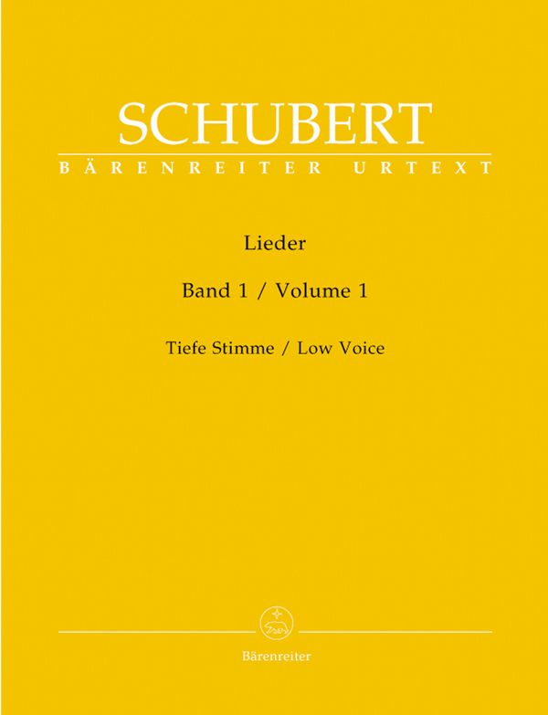 Lieder Band 1 &nbsp;&nbsp;für Gesang (tief) und Klavier&nbsp;&nbsp;praktische Ausgabe