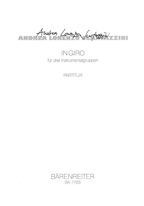 in giro&nbsp;&nbsp;:&nbsp;&nbsp;Partitur Ens