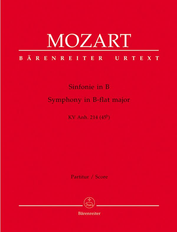 Sinfonie&nbsp;&nbsp;: KV Anh. 214 (45b)&nbsp;&nbsp;Partitur, Urtextausgabe Orch