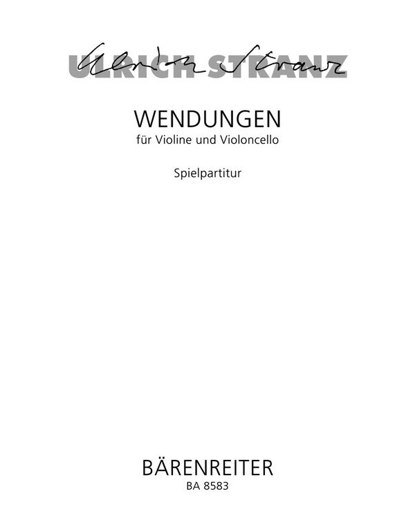 Wendungen  :  Spielpartitur(en) V/Vc