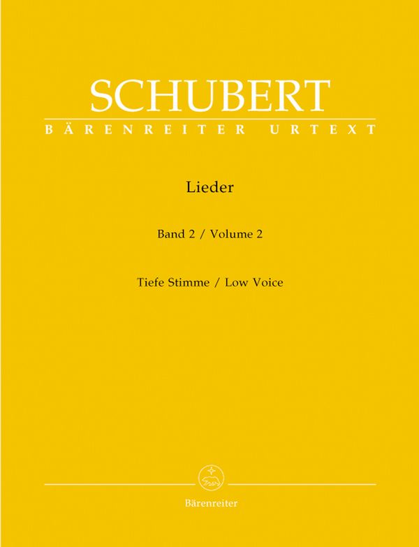 Lieder Band 2 (op.26-79) &nbsp;&nbsp;für Gesang (tief) und Klavier&nbsp;&nbsp;praktische Ausgabe