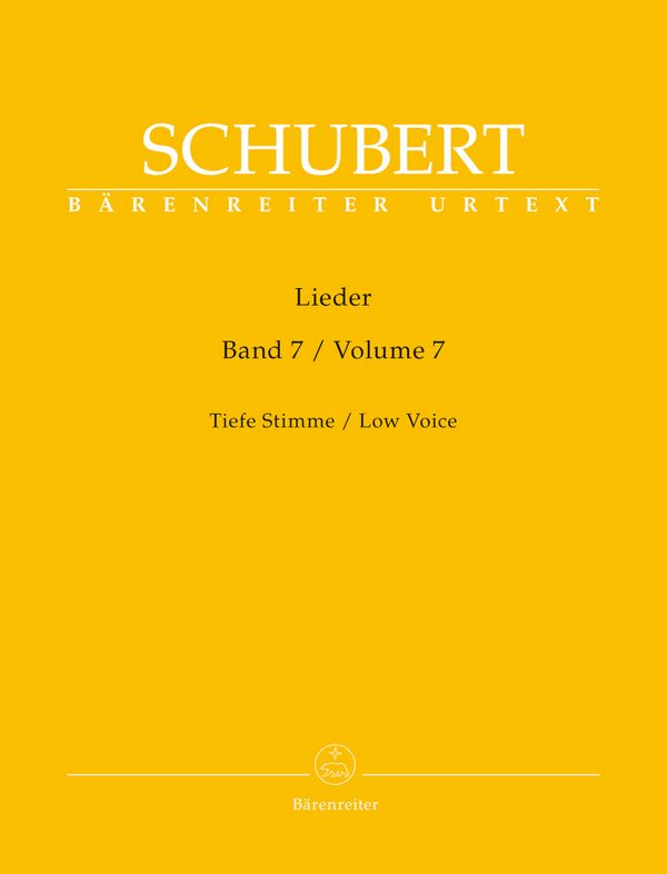 Lieder Band 7&nbsp;&nbsp;für Gesang (tief) und Klavier&nbsp;&nbsp;