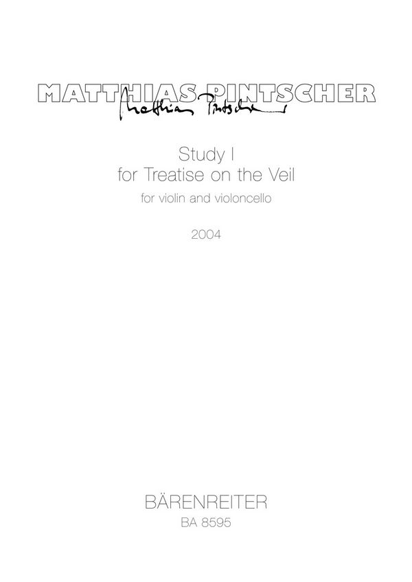 Study I for Treatise on the Veil  :  Spielpartitur(en) V/Vc