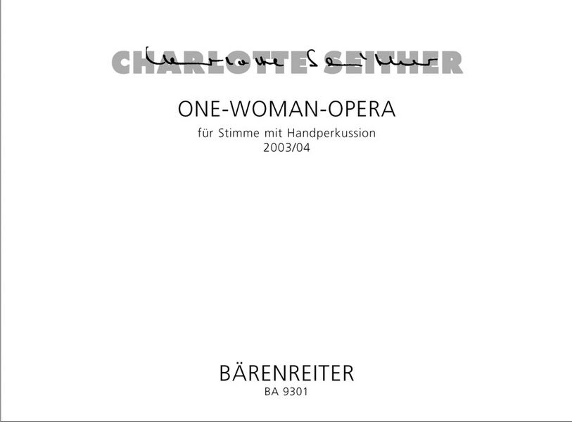 One-Woman-Opera  :  Partitur