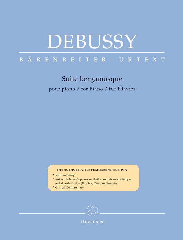 Suite bergamasque&nbsp;&nbsp;für Klavier&nbsp;&nbsp;
