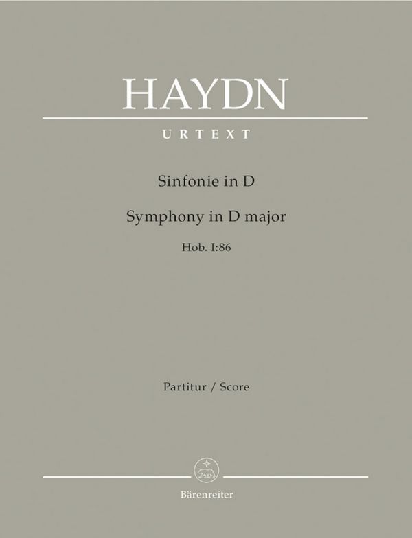 Haydn, Joseph Sinfonie&nbsp;&nbsp;: Hob. I:86&nbsp;&nbsp;Partitur, Urtextausgabe Orch