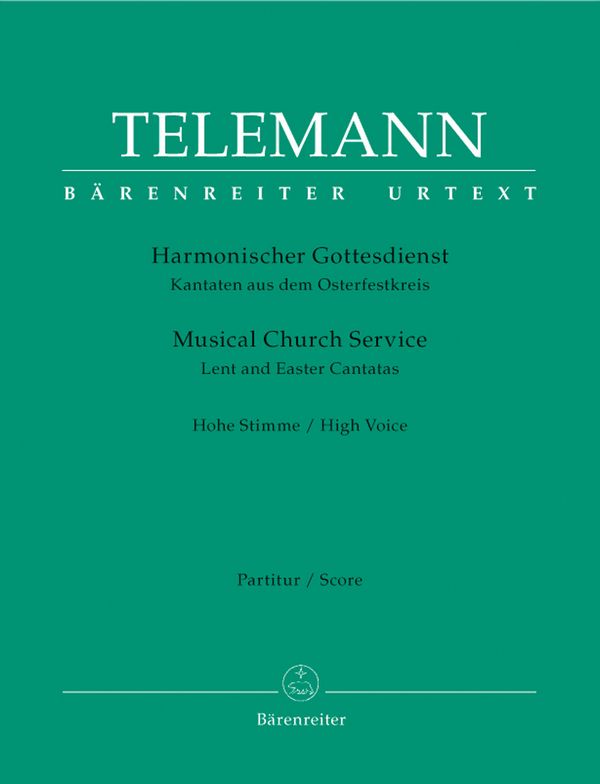Harmonischer Gottesdienst (Osterfestkreis)&nbsp;&nbsp;für Gesang (hoch), Melodieinstrument und Bc&nbsp;&nbsp;Partitur