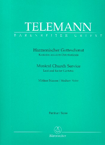 Harmonischer Gottesdienst - Kantaten aus dem Osterfestkreis&nbsp;&nbsp;für Gesang (mittel), Melodieinstrument und Bc&nbsp;&nbsp;Partitur
