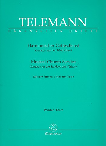 Harmonischer Gottesdienst&nbsp;&nbsp;für Gesang, Melodieinstrument und Bc&nbsp;&nbsp;Partitur