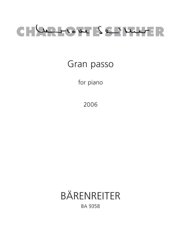 Gran Passo for Piano  :  Spielpartitur(en) Klav