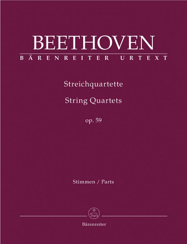 Streichquartette op.59&nbsp;&nbsp;&nbsp;&nbsp;Stimmen