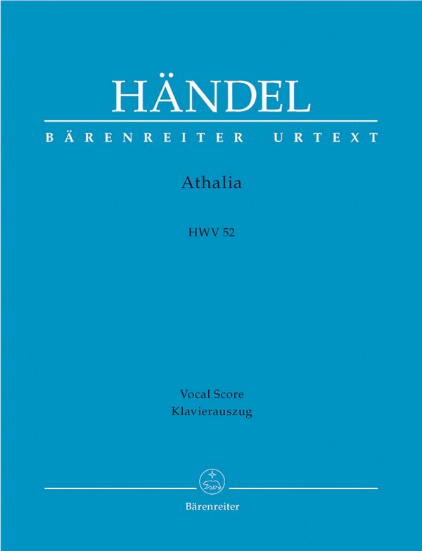 Athalia HWV52&nbsp;&nbsp;für Soli und Orchester&nbsp;&nbsp;Klavierauszug (en)