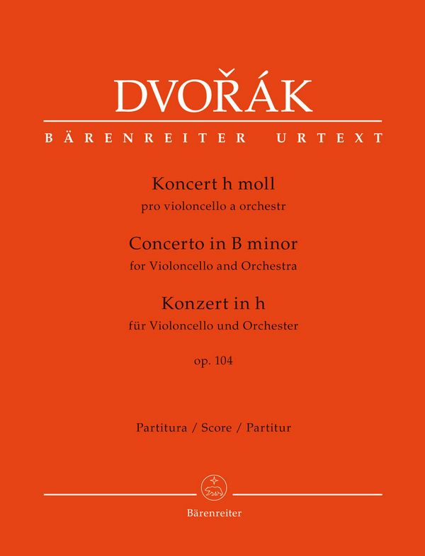 Konzert h-Moll op.104   für Violoncello und Orchester  Partitur