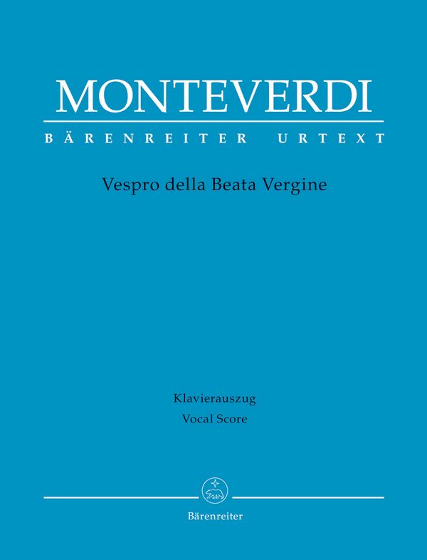 Vespro della beata vergine &nbsp;&nbsp;für Soli, gem Chor und Orchester&nbsp;&nbsp;Klavierauszug