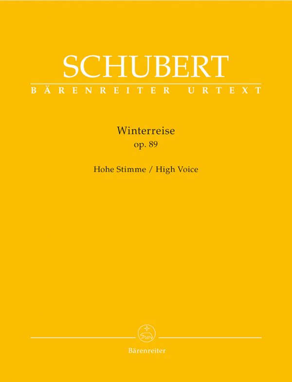 Winterreise op.89 D911&nbsp;&nbsp;für Gesang (hoch) und Klavier&nbsp;&nbsp;praktische Ausgabe