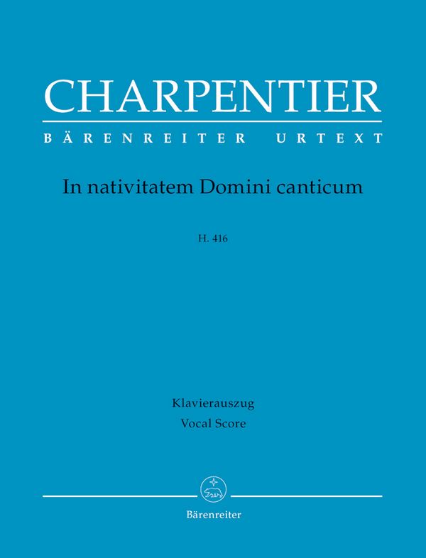 In nativitatem Domini canticum H416  für gem Chor und Streicher  Klavierauszug