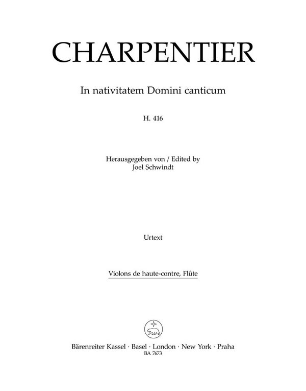 In nativitatem Domini canticum H416  für gem Chor und Streicher  Violine 2/Flöte 2/Violon de haute-contre)