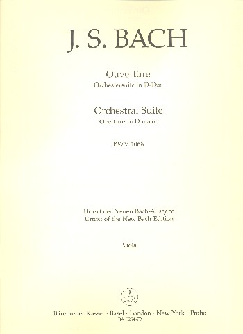 Ouvertüre D-Dur Nr.3 BWV1068&nbsp;&nbsp;für Orchester&nbsp;&nbsp;Viola