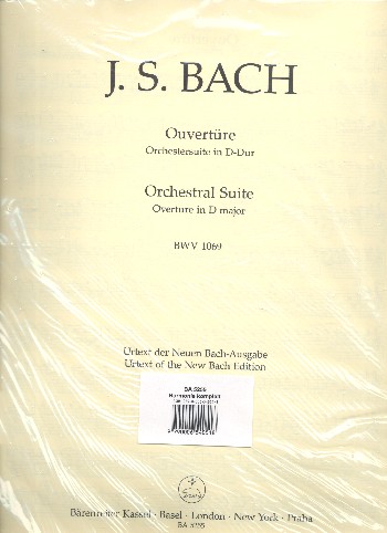 Ouvertüre D-Dur Nr.4 BWV1069&nbsp;&nbsp;für Orchester&nbsp;&nbsp;Harmoniestimmen