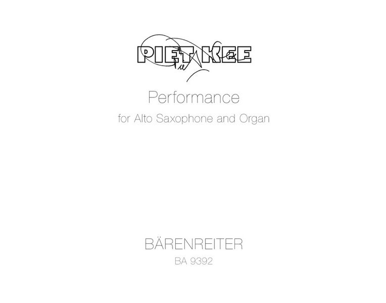 Performance  :  Spielpartitur(en), Stimme(n) Sax-A/Org