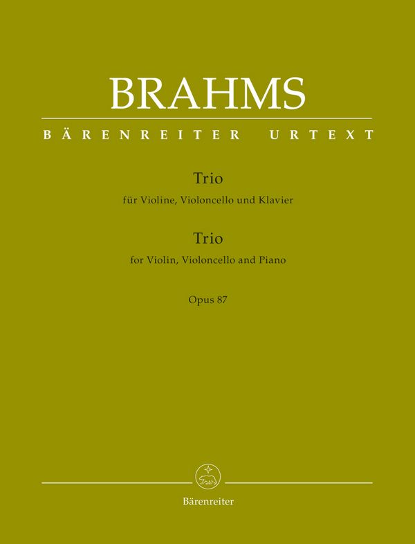 Trio C-Dur Nr.2 op.87 &nbsp;&nbsp;für Violine, Violoncello und Klavier&nbsp;&nbsp;Stimmen