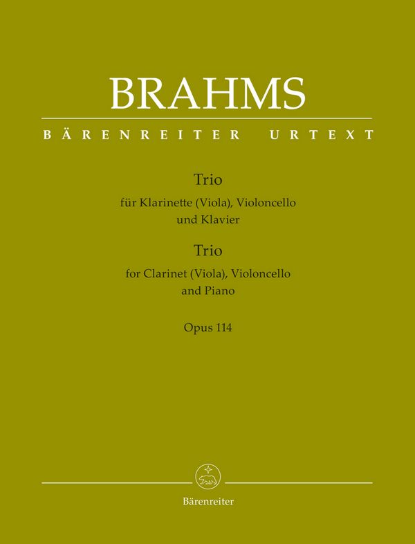 Trio op.114 &nbsp;&nbsp;für Klarinette (Viola), Violoncello und Klavier&nbsp;&nbsp;Stimmen