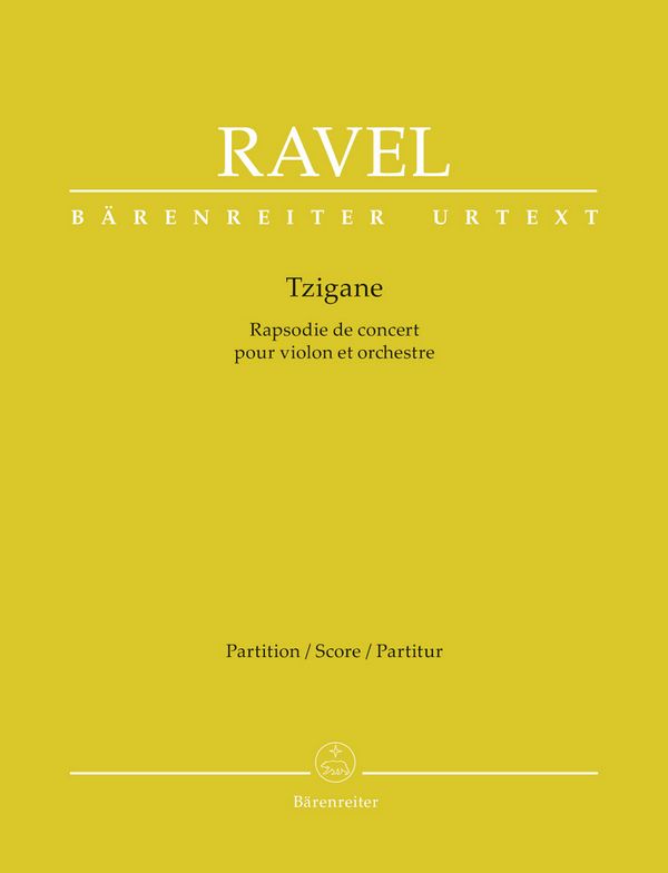 Tzigane &nbsp;&nbsp;für Violine und Orchester&nbsp;&nbsp;Partitur