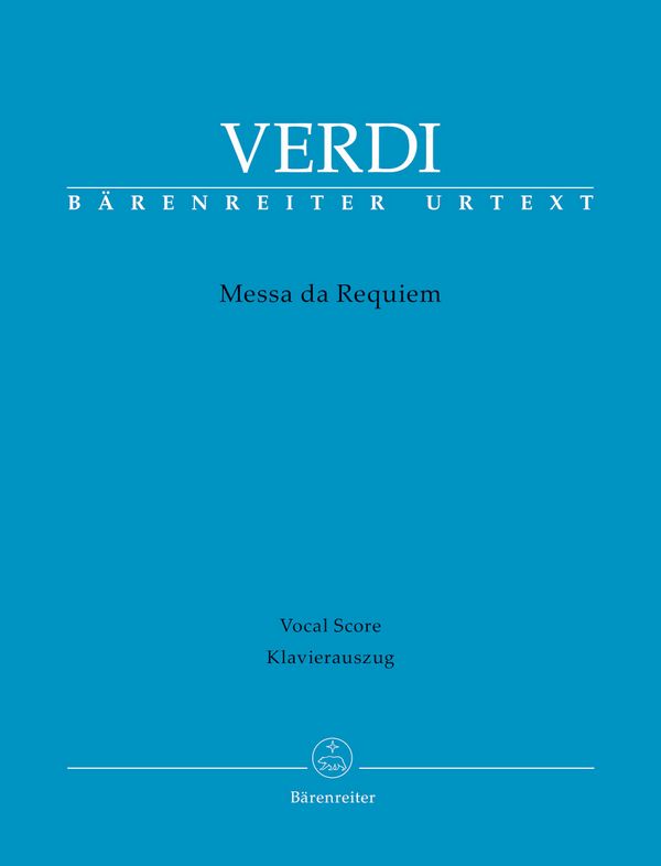 Messa da Requiem&nbsp;&nbsp;für Soli, gem Chor und Orchester&nbsp;&nbsp;Klavierauszug