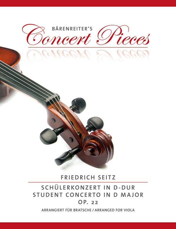 Schülerkonzert D-Dur op.22 für Violine  und Klavier für Viola und Klavier  