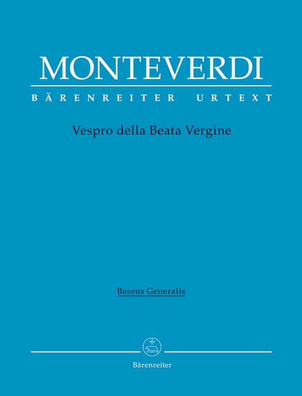 BA8794-86  C.Monteverdi, Vespro della Beata Vergine&nbsp;&nbsp;&nbsp;&nbsp;Basso continuo