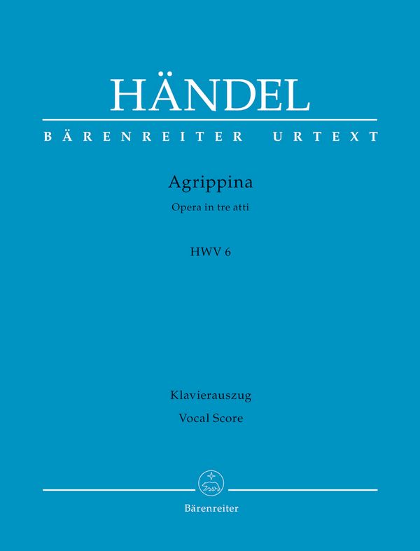 Agrippina HWV6  für Soli, gem Chor und Orchester  Klavierauszug (dt/it)