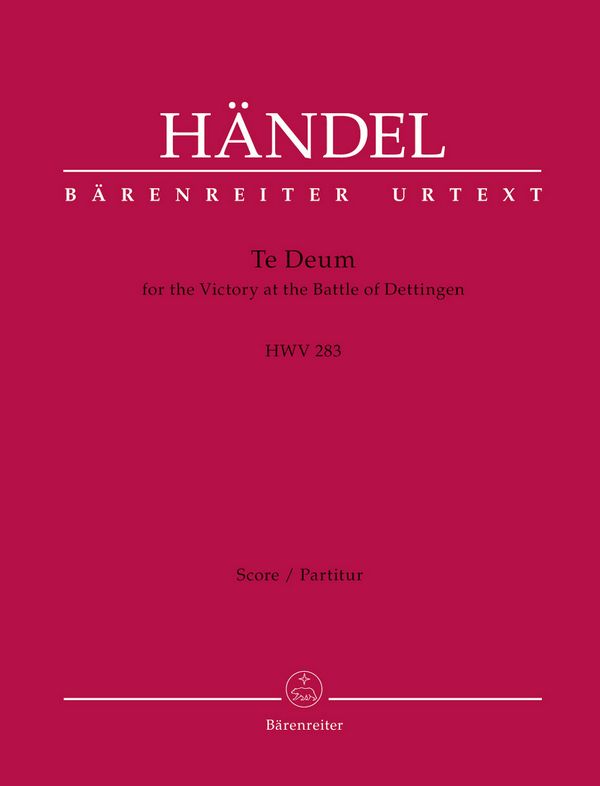 Dettinger Te Deum HWV283&nbsp;&nbsp;für Soli, gem Chor und Orchester&nbsp;&nbsp;Partitur (en)