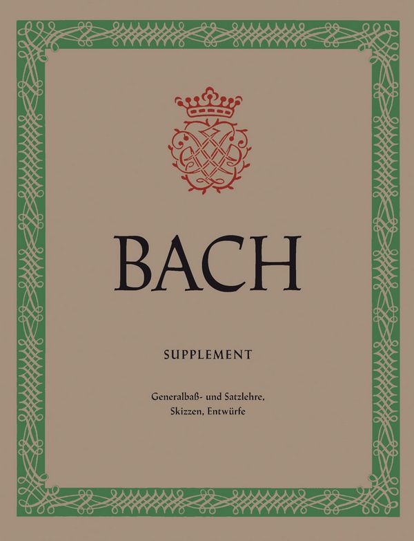 Bach, J.S., Comments on basso continuo and harmony, counterpoint studi&nbsp;&nbsp;&nbsp;&nbsp;Complete edition, Facsimile, Anthology, Urtext edition