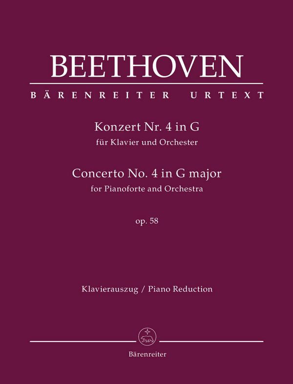 Konzert G-Dur Nr.4 op.58 für Klavier und Orchester&nbsp;&nbsp;für 2 Klaviere&nbsp;&nbsp;2 Spielpartituren