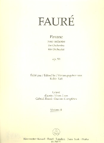 Pavane op.50&nbsp;&nbsp;für Orchester&nbsp;&nbsp;Violine 2