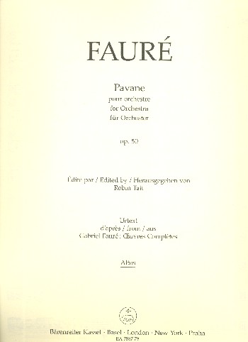 Pavane op.50&nbsp;&nbsp;für Orchester&nbsp;&nbsp;Viola