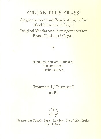 Cathedral Sounds  für Orgel und Blechbläser (Posaunenchor)  Trompete 1