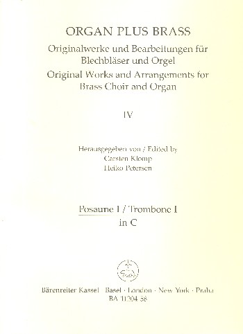 Cathedral Sounds&nbsp;&nbsp;für Orgel und Blechbläser (Posaunenchor)&nbsp;&nbsp;Posaune 1