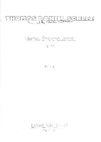Viertes Streichquartett op.86  für 4 Streicher  Partitur