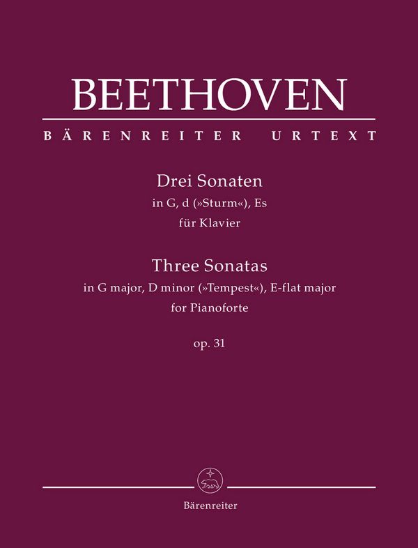 3 Sonaten op.31  für Klavier  