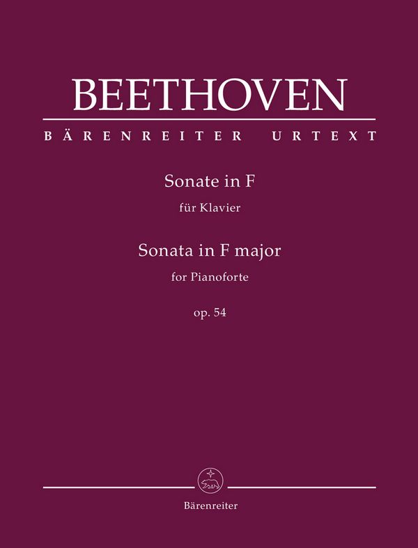 Sonate F-Dur op.54&nbsp;&nbsp;für Klavier&nbsp;&nbsp;