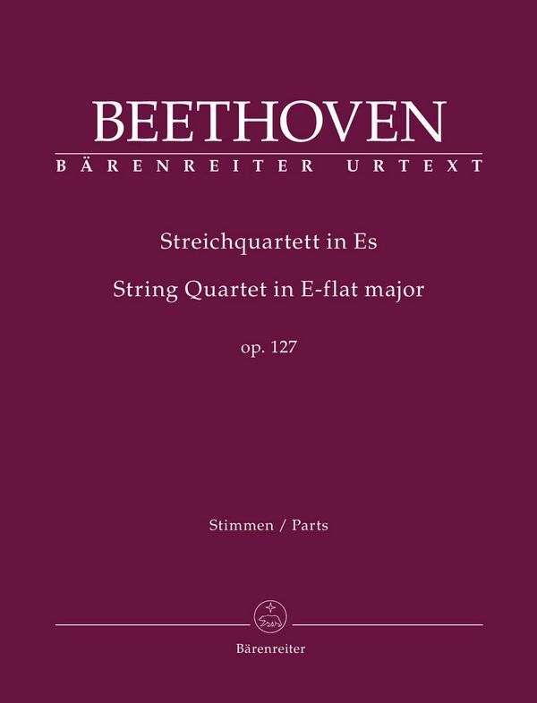 Quartett Es-Dur op.127&nbsp;&nbsp;für 2 Violinen, Viola und Violoncello&nbsp;&nbsp;Stimmensatz