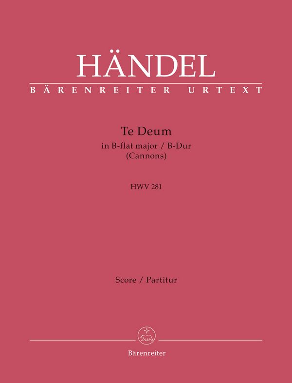 Te Deum für Cannons HWV281&nbsp;&nbsp;für gem Chor und Orchester&nbsp;&nbsp;Partitur (en)