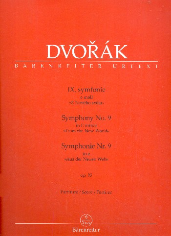 Sinfonie e-Moll Nr.9 op.95&nbsp;&nbsp;für Orchester&nbsp;&nbsp;Partitur
