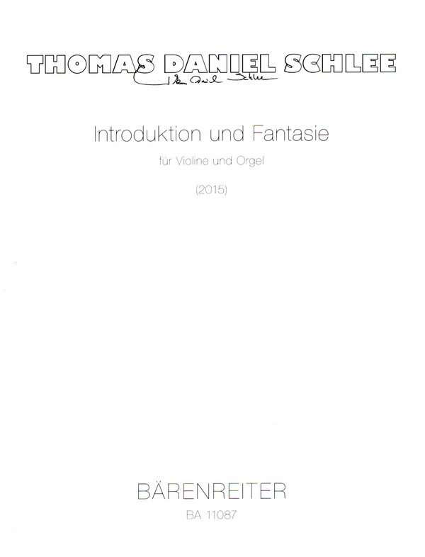 Introduktion und Fantasie  für Violine und Orgel  