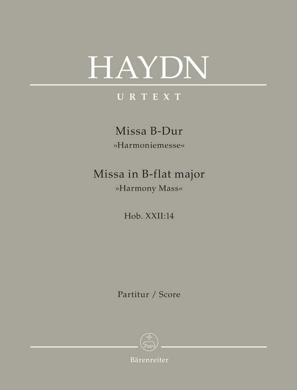 Missa B-Dur Hob.XXII:14&nbsp;&nbsp;für Soli, gem Chor und Orchester&nbsp;&nbsp;Partitur,  broschiert