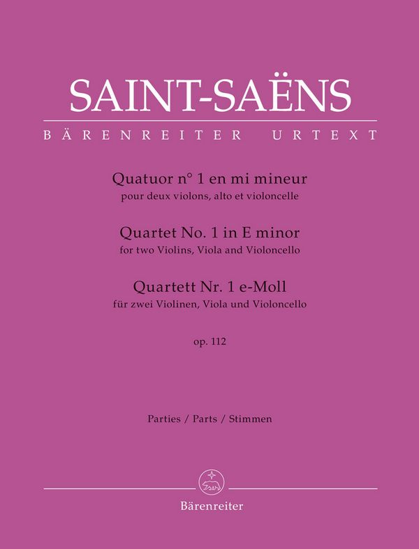 Quartett e-Moll Nr.1 op.112&nbsp;&nbsp;für Streichquartett&nbsp;&nbsp;Stimmen