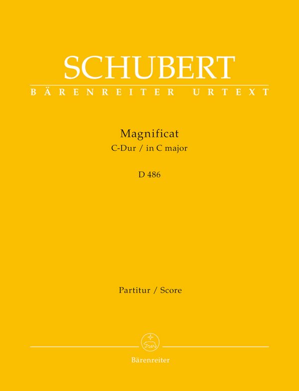 Magnificat C-Dur D486&nbsp;&nbsp;für Soli, gem Chor und Orchester&nbsp;&nbsp;Partitur