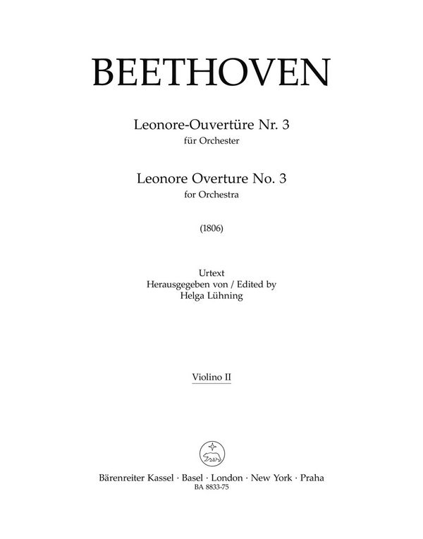 Leonoren-Ouvertüre Nr.3&nbsp;&nbsp;für Orchester&nbsp;&nbsp;Violine 2