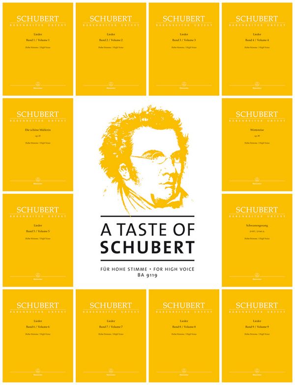 A Taste of Schubert  für Gesang (hoch) und Klavier  Partitur